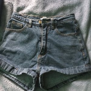 American apparel high waisted shorts